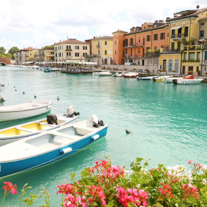 PESCHIERA DEL GARDA, ITALY - JUNE 19, 2020: Peschiera del Garda