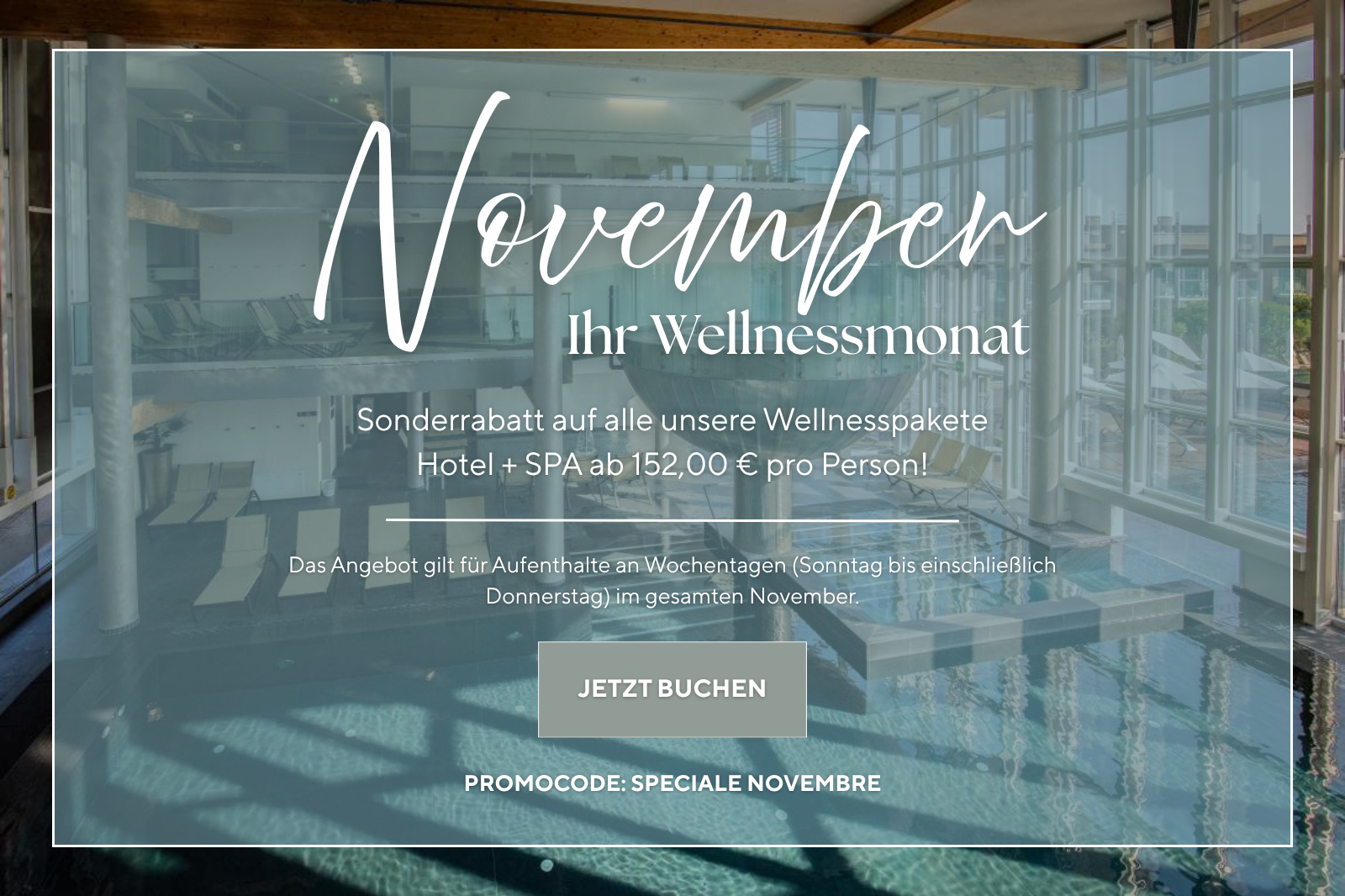 de promo novembre hotel +spa